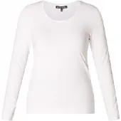 Base Level Curvy Langarmshirt mit Rundhalsausschnitt