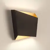 Mantra-Iluminacion Wandleuchte Asimetric aus Stahl, schwarz