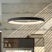 Mantra-Iluminacion Smart LED-Hängelampe Niseko II, 65 cm, schwarz, CCT, dimmbar