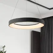 Mantra-Iluminacion Smart LED-Hängelampe Niseko II, 38 cm, schwarz, CCT, dimmbar