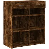 vidaXL Sideboard Räuchereiche 80x42,5x93 cm Holzwerkstoff