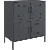 vidaXL Sideboard Anthrazit 68x39x79 cm Stahl