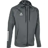 Select Monaco Kapuzenjacke v24, Gr.M, grau weiss