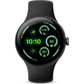 Google Pixel Watch 3 - Smartwatch - 45mm Actua-Bildschirm - Schwarz