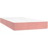 vidaXL Taschenfederkernmatratze für Kinder Mittel Rosa 80x160 cm Samt