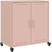 vidaXL Sideboard Rosa 68x39x72 cm Stahl