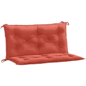 vidaXL Gartenbank-Auflagen 2 Stk. Melange Rot 100x50x7 cm Stoff