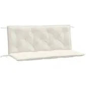vidaXL Gartenbank-Auflagen 2 Stk. Melange Creme 120x50x7 cm Stoff