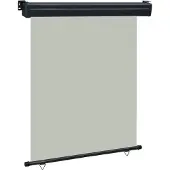 The Living Store Balkon-Seitenmarkise 140 × 250 cm Grau