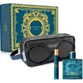 Versace Edt Spray 100 ml/ Edt Travel Spray 10 ml/ Toilet Bag Eros Pour Homme Giftset