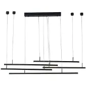 Azzardo Merlo Leuchte Schwarz 180x200 cm höhenverstellbar LED-Fassung 3000K IP20