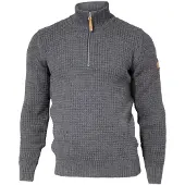 Ivanhoe - Moritz Half Zip - Wollpullover Gr 3XL grau