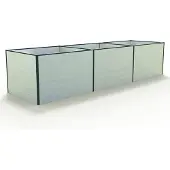 GFP 351 x 99 x 77 cm Hochbeet, Aluminium eloxiert - (GFPV00391)
