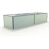 GFP 387 x 119 x 77 cm Hochbeet, Aluminium eloxiert - (GFPV00411)