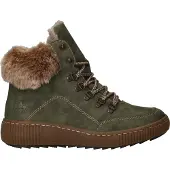 Rieker Damen Schnürstiefeletten/ Winter Boots Grün Synthetik Größe: 37