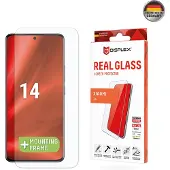 Displex Displayschutzglas "Real Glass", transparent, B:9,3cm H:1,3cm T:20,5mm, Displayfolien, Bildschirmschutz, Displayschutzfolie,Einfach anbringen,kratz-&stoßfest, Displayschutzglas
