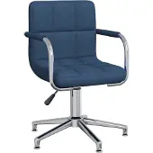 vidaXL Bürostuhl Drehbar Blau Stoff