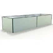 GFP 387 x 150 x 77 cm Hochbeet, Aluminium eloxiert - (GFPV00415)