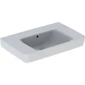Geberit Waschtisch Renova Plan 75x48cm, o. Hahnl., m ÜL, Ablagefl., we.