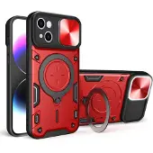 Techsuit CamGuard Pro Back Cover Hülle für Apple iPhone 16 - Rot