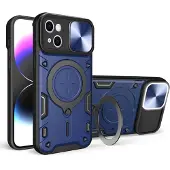 Techsuit CamGuard Pro Back Cover Hülle für Apple iPhone 16 Plus - Blau
