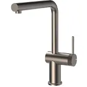 Gessi Inedito, Standard, Gebürsteter Stahl, Nickel, Hebelgriffe, Einzelbild, Typ L, 50 x 50 mm