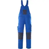 Mascot Leipzig Latzhose mit Knietaschen UNIQUE Kornblau / Schwarzblau 46 - 12069-203-11010-82C46 - Kornblau / Schwarzblau