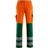 Mascot Olinda Hose mit Knietaschen SAFE COMPETE Hi-vis Orange / Grün 50 - 07179-860-1403-90C50 - Hi-vis Orange / Grün