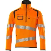 Mascot Strickpullover mit kurzem Reißverschluss 5XL hi-vis orange/dunkelanthrazit