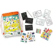 SES Creative 02239 - Reisespielzeug: Spiele Reiserucksack für Kinder, Mal-Set für Kinder, 3 Jahr(e), Karton, 20 Stück(e)
