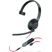 Poly Blackwire 5210 Headset mit Kabel, Kopfband, Büro/Callcenter, USB Typ-C, Schwarz
