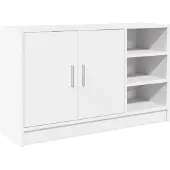 vidaXL Waschbeckenunterschrank Weiß 90x29x55 cm Holzwerkstoff