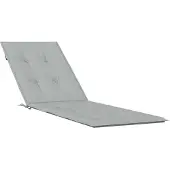 vidaXL Liegestuhl-Auflage Melange Hellgrau (75+105) x 50 x 4 cm Stoff