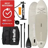 VirtuFit Supboard Ocean 275 Sand Beige inkl. Paddel Pumpe Tasche
