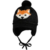 Maximo - Mini Boy-Mütze Ausgenäht - Mütze Gr 45 cm schwarz