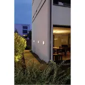 SLV LED Wand- und Deckenleuchte Terang 2, Oval, IP44, anthrazit
