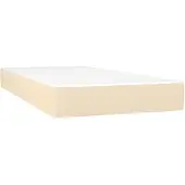 vidaXL Taschenfederkernmatratze Mittel Creme 120x190x20 cm Stoff
