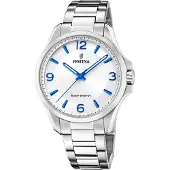 Festina Herren Armbanduhr SOLAR ENERGY F20656/1 Edelstahl