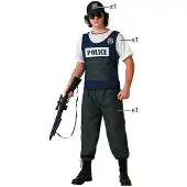 Atosa Police Herrenkostüm