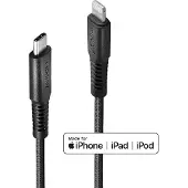 Lindy 31286, 1 m, Lightning, USB C, Männlich, Männlich, Schwarz