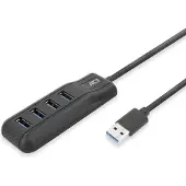 ACT AC6320, USB 3.2 Gen 1 (3.1 Gen 1) Type-A, USB 3.2 Gen 1 (3.1 Gen 1) Type-A, 5000 Mbit/s, Schwarz, Acrylnitril-Butadien-Styrol (ABS), 0,5 m