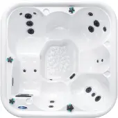 Devee Luxus Whirlpool Mallorca, 197x197x84 cm, 20 Hydrotherapie-Düsen, 1280 Liter