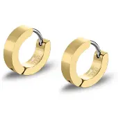 Lotus Paar Creolen "Men's Earrings", gold (gelbgoldfarben, edelstahlfarben), Ohrringe, Damen, 12mm, Edelstahl, Paar Creolen