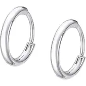 Lotus Paar Creolen "Men's Earrings", silber (edelstahlfarben), Ohrringe, Damen, 14mm, Edelstahl, Paar Creolen