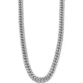 Lotus Panzerkette "Temptation Game", silber (edelstahlfarben), Halsketten, Herren, Edelstahl, L: 55 B: 8,8mm, Panzerkette, B:8,8mm