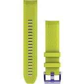 Garmin QuickFit 22-Uhrenarmbänder Silikon Gelb mit Teilen in Titan