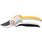 Fiskars Plus Bypass-Gartenschere Metall P531, Bypass, Aluminium, Schwarz, Orange, Stahl, Schwarz/Edelstahl, 210 mm