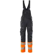 Mascot Latzhose 19669-236-01014 Gr. 82C58 schwarzblau/hi-vis orange