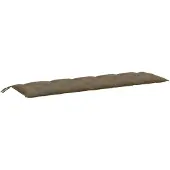 vidaXL Gartenbank-Auflage Melange Taupe 180x50x7 cm Stoff