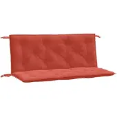 vidaXL Gartenbank-Auflagen 2 Stk. Melange Rot 120x50x7 cm Stoff